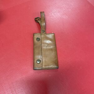 Vintage Hartmann Leather Luggage Tags Snaps Folding Address card holder